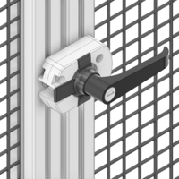 50-310-1 MODULAR SOLUTIONS DOOR PART LOCKING SLIDING AND SWINGING DOOR LATCH